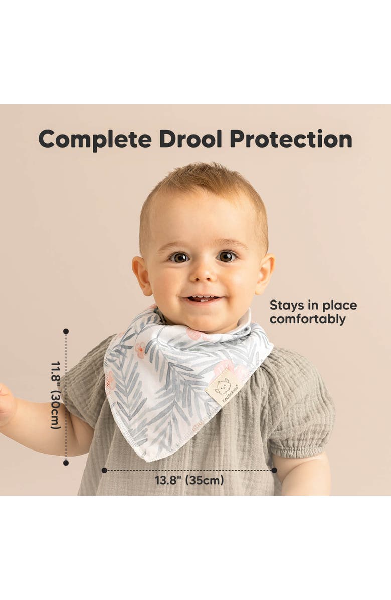 KeaBabies 8-Pack Organic Bandana Bibs, Alternate, color, Bloom