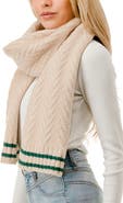 MARCUS ADLER Varsity Chevron Knit Scarf