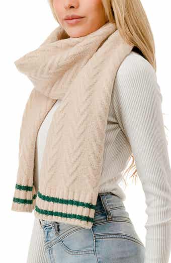 MARCUS ADLER Varsity Chevron Knit Scarf