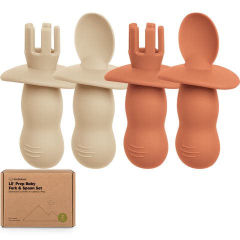 2-Sets Prep Baby Spoons & Forks Set