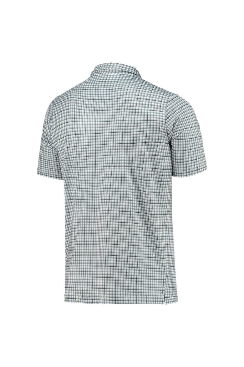 Men's Antigua Gray/Black Baltimore Ravens Deliver Button-Down Polo, Alternate, color, White