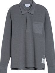 Thom Browne Waffle Knit Rugby Polo