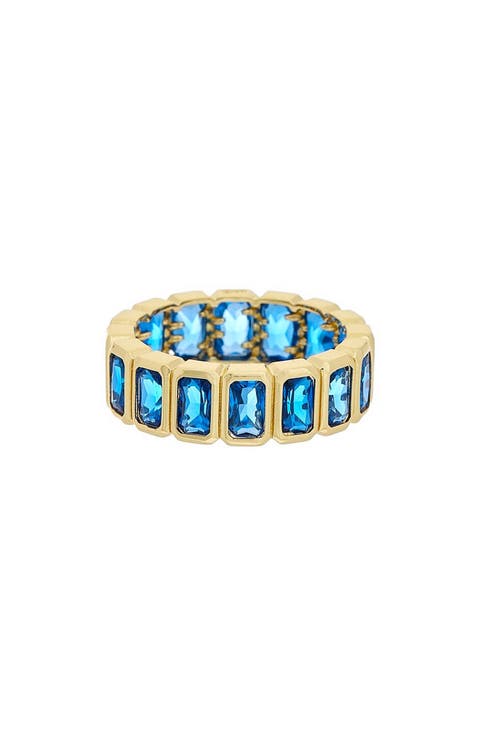 Topaz Bezel Band Ring