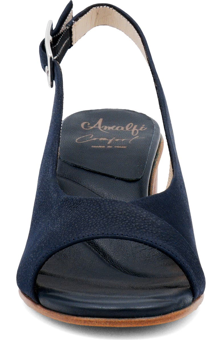 Amalfi by Rangoni Elevato Slingback Sandal, Alternate, color, Navy Long Beach