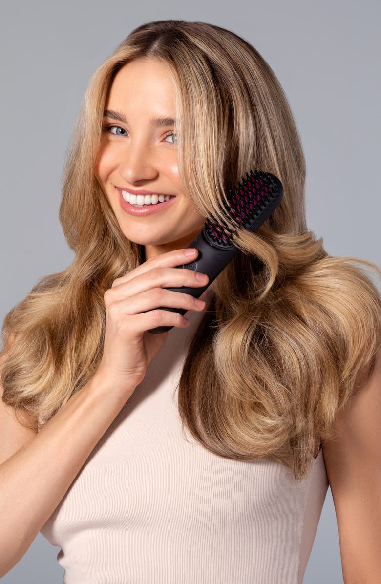 TYMO Porta Pro Portable Hair Straightening Brush, Alternate, color, Black