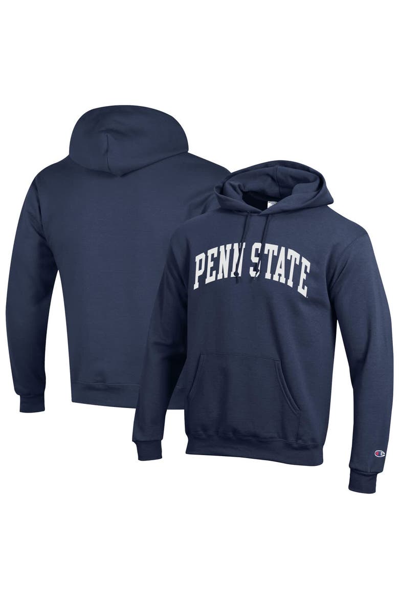 Men's Champion  Navy Penn State Nittany Lions Basic Arch Fleece Pullover Hoodie, Main, color, Navy