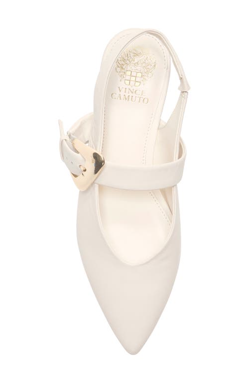 Vince Camuto Amoret Pointed Toe Slingback Flat In Neutral