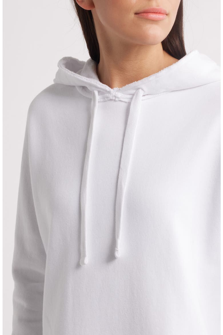 James Long Sleeve Hoodie Dress, Alternate, color, WHITE