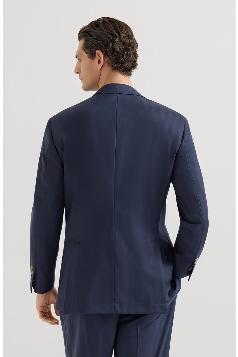 Chevron blazer, Alternate, color, Navy Blue