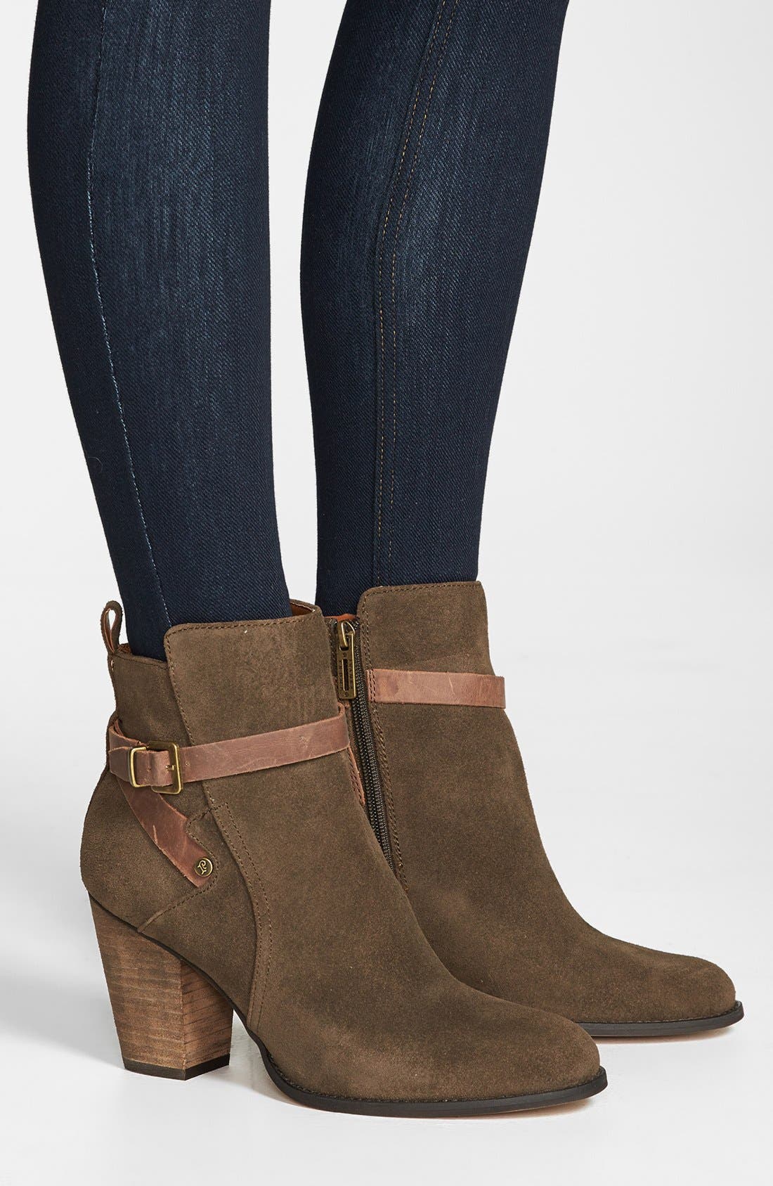 'Folli' Bootie, Alternate, color, BROWN