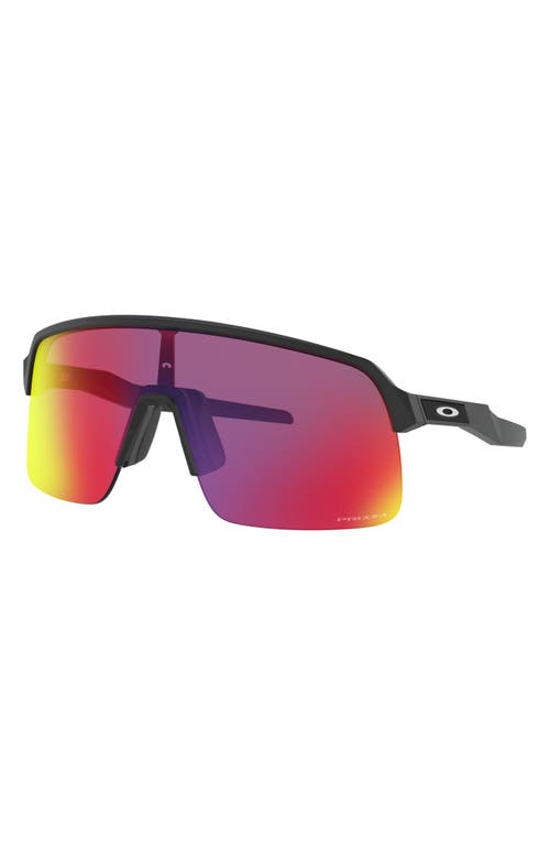 Oakley Sutro Lite 139mm Prizm™ Wrap Shield Sunglasses In Matte Black/prizm Road