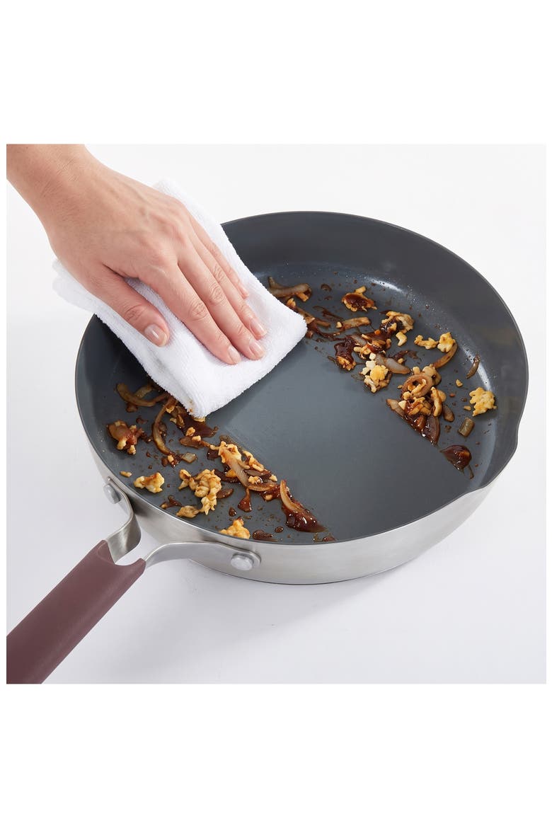 Elements 18/10 Stainless Steel Skillet, Alternate, color, PURPLE