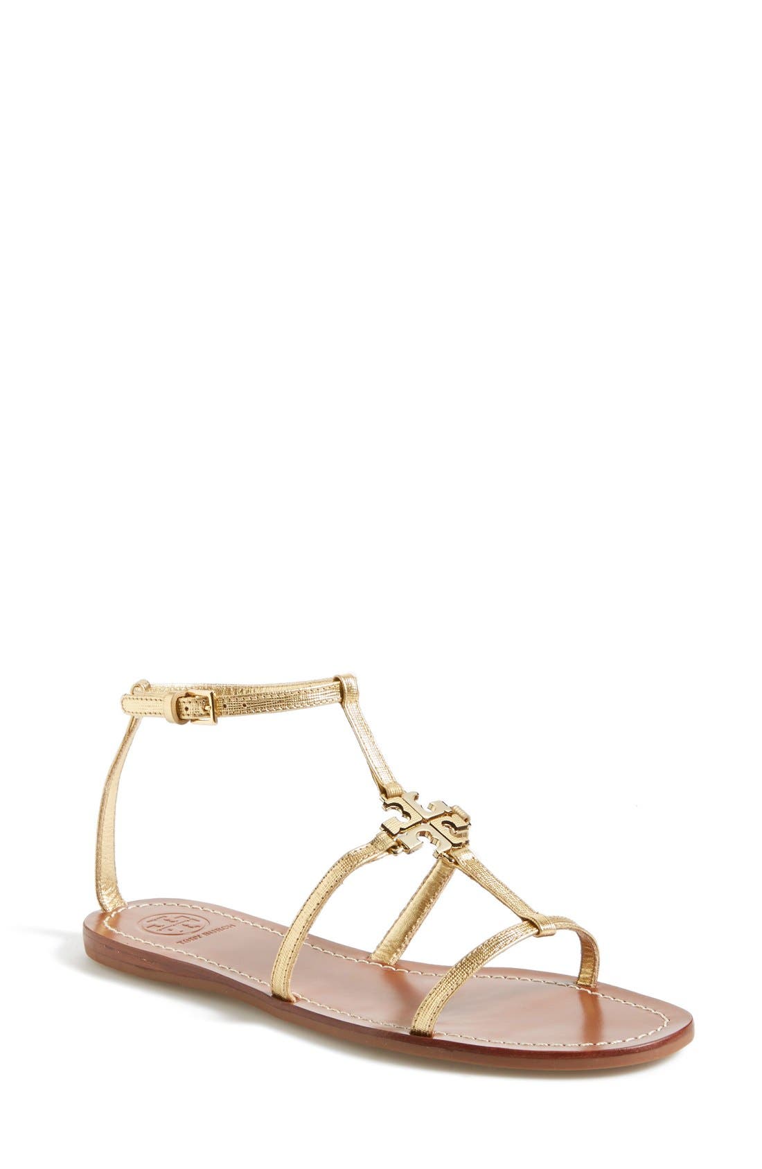 Tory Burch 'Lowell' Leather Sandal, Main, color, 