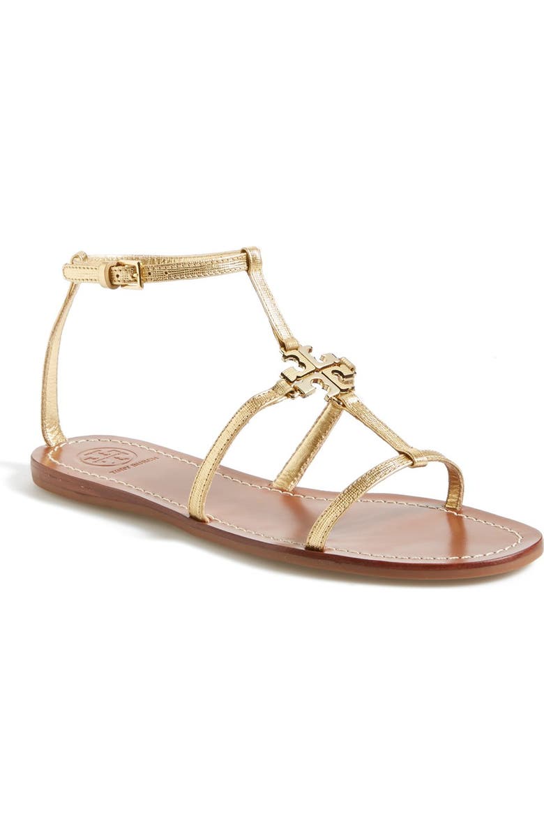 Tory Burch 'Lowell' Leather Sandal, Main, color,