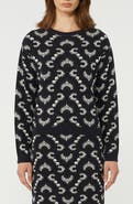 Weekend Max Mara Abstract Print Crewneck Sweater
