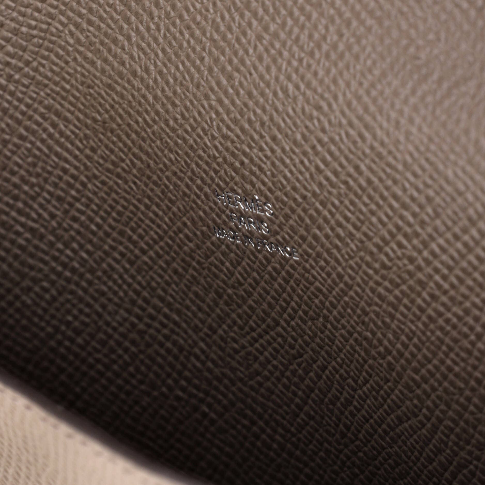 Pre-Owned Hermes Hermesnap Wallet Bag Epsom, Alternate, color, Etain