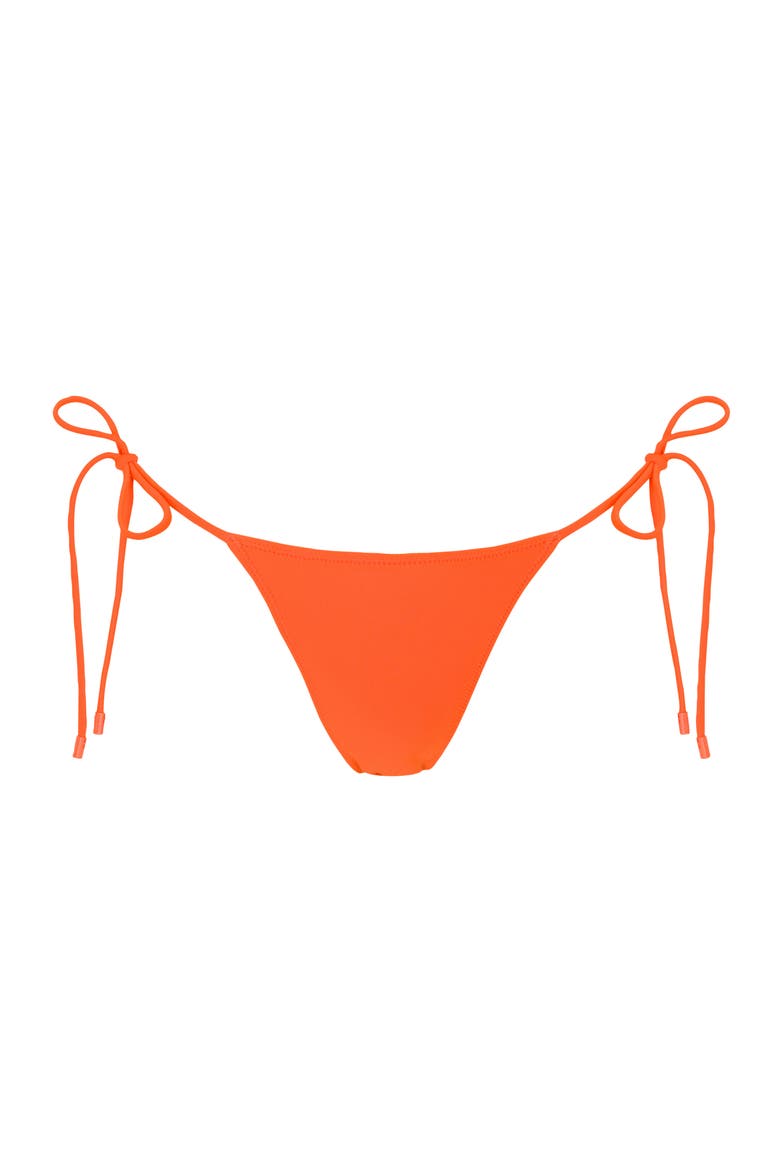 Le Triangle Tie Side Pattern Bikini Bottom, Main, color, ORANGE