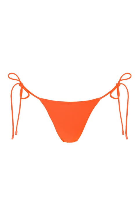 Le Triangle Tie Side Pattern Bikini Bottom