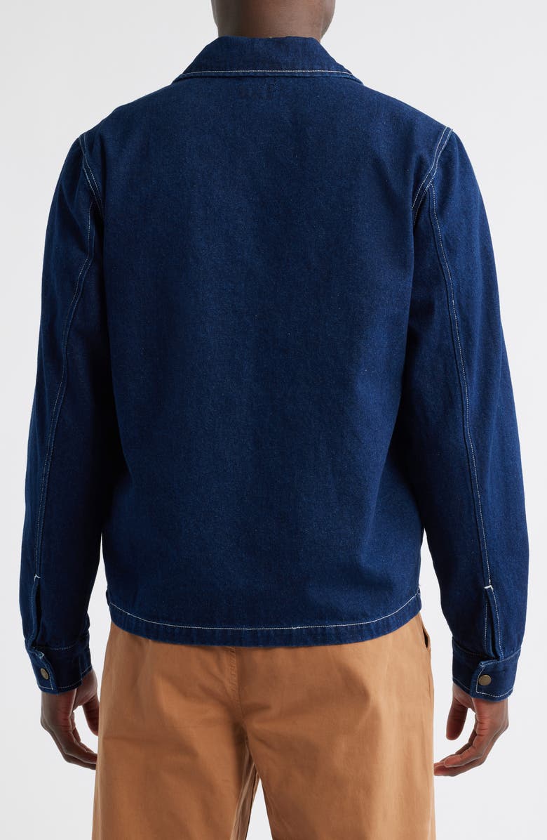 Brixton Mechanic Garage Zip Denim Jacket, Alternate, color,