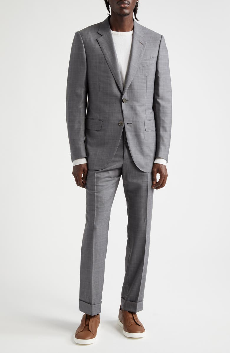 ZEGNA Centoventimila Couture Wool Suit, Main, color, Light Grey