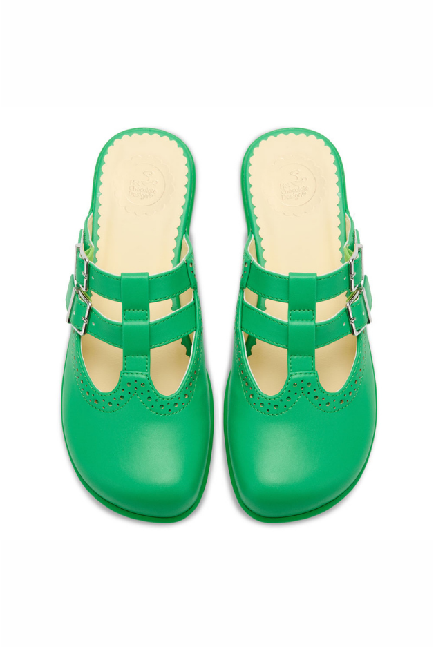 Hot Chocolate Design Greenleaf Mary Jane Clog, Alternate, color, Greenleaf