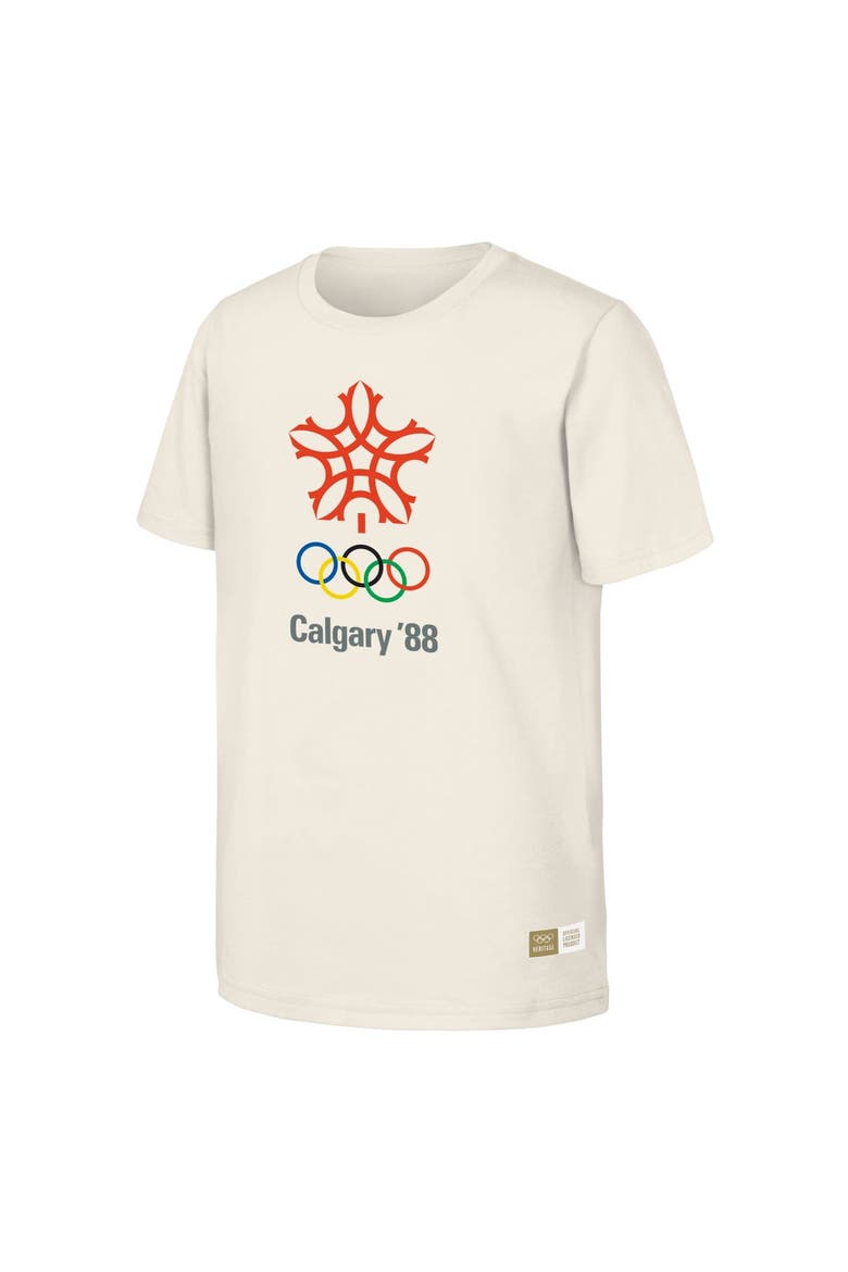 Men's  Natural 1988 Calgary Games Olympic Heritage T-Shirt, Alternate, color, Natural