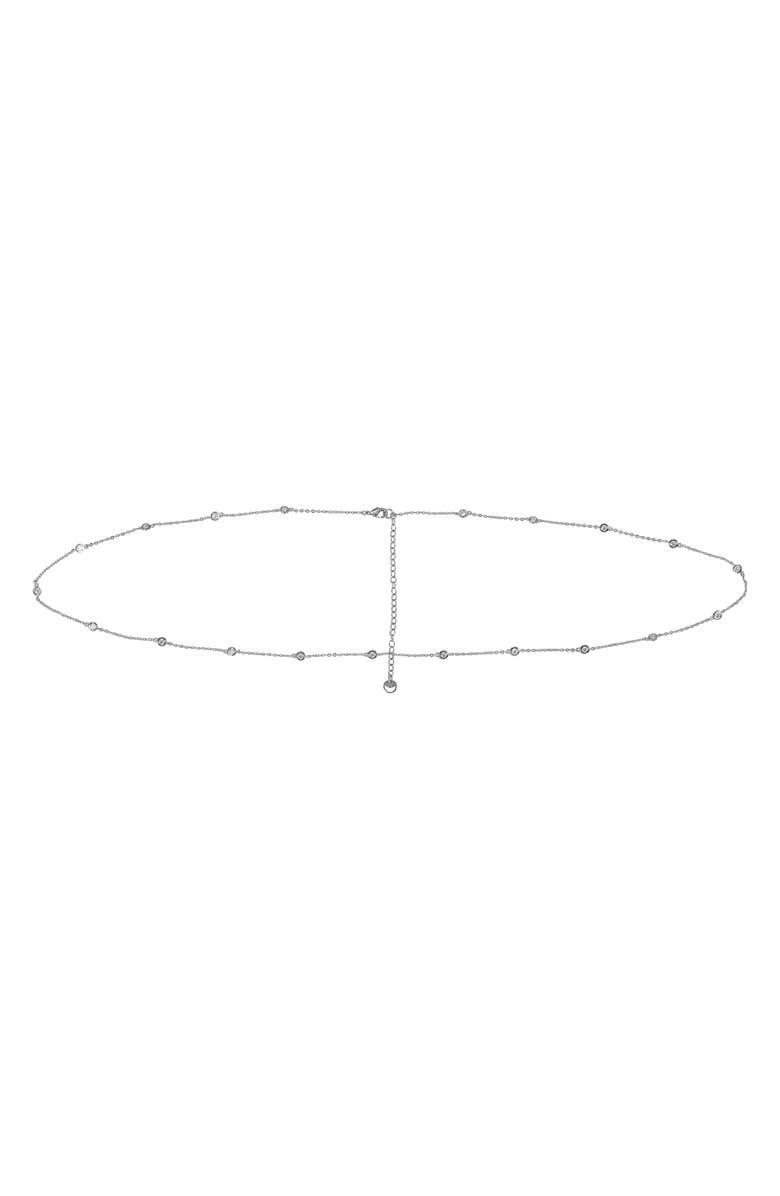 LILI CLASPE Andi Belly Chain, Main, color, Silver