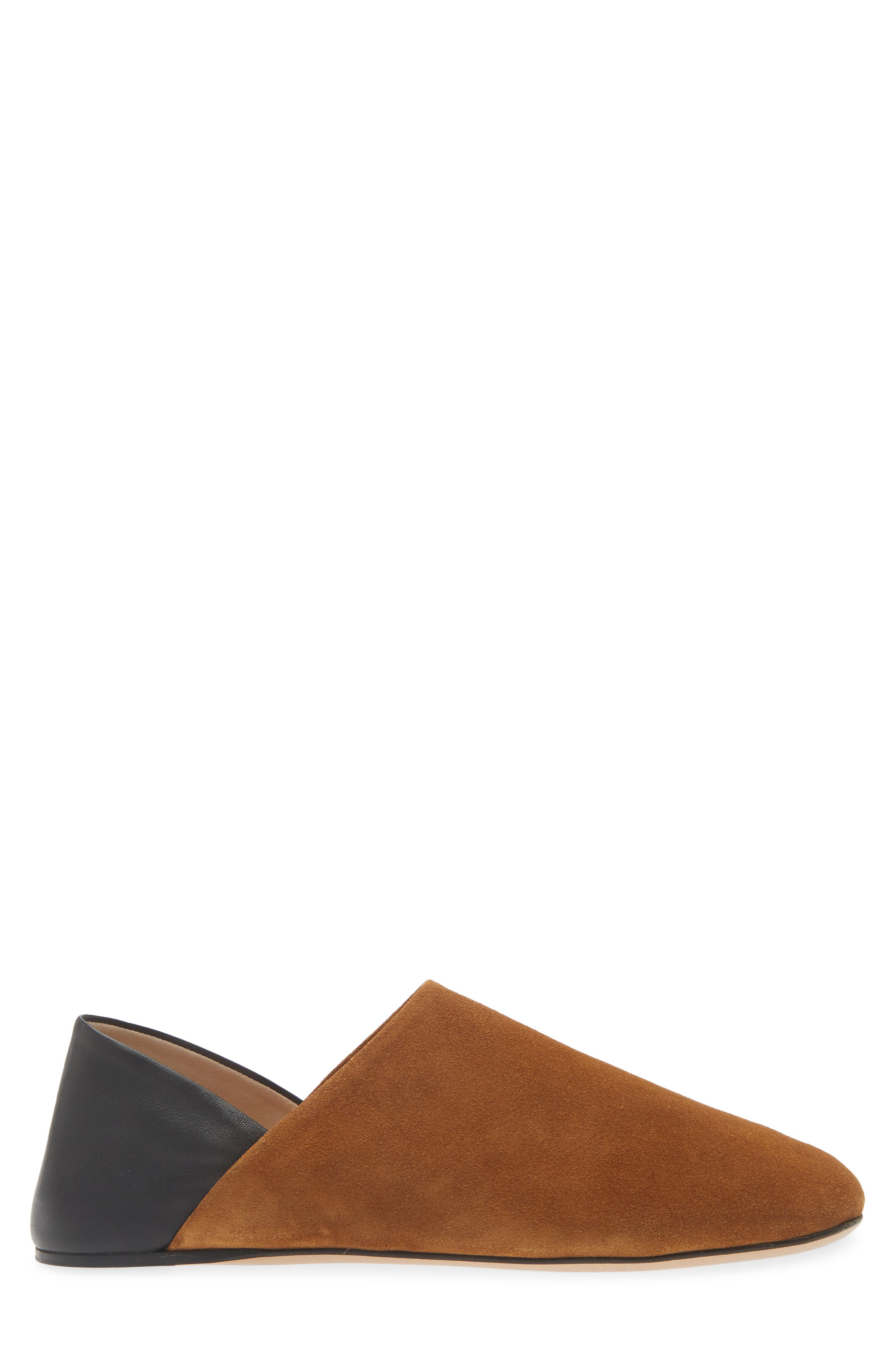 Babouche Convertible Slipper Mule, Alternate, color, CARAMEL/ BLACK