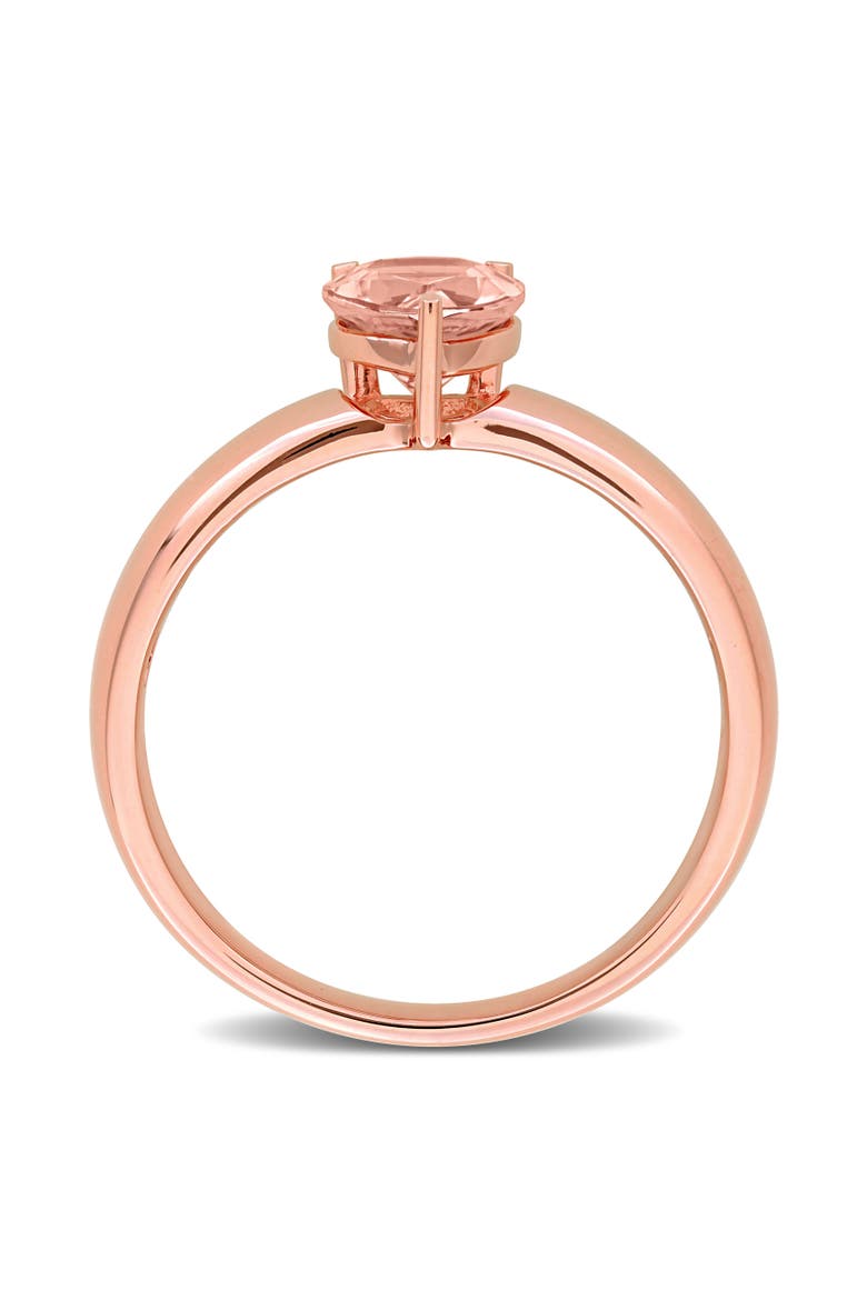 Morganite Teardrop Solitaire Ring 14k, Alternate, color, Morganite