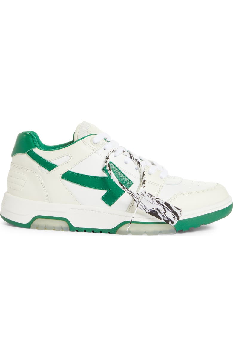 Off-White Out of Office OOO Low Top Sneaker, Alternate, color, White Green