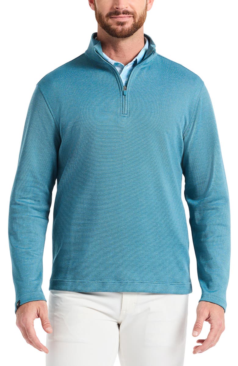 Robert Graham Troland Quarter Zip Top, Main, color, Blue Coral