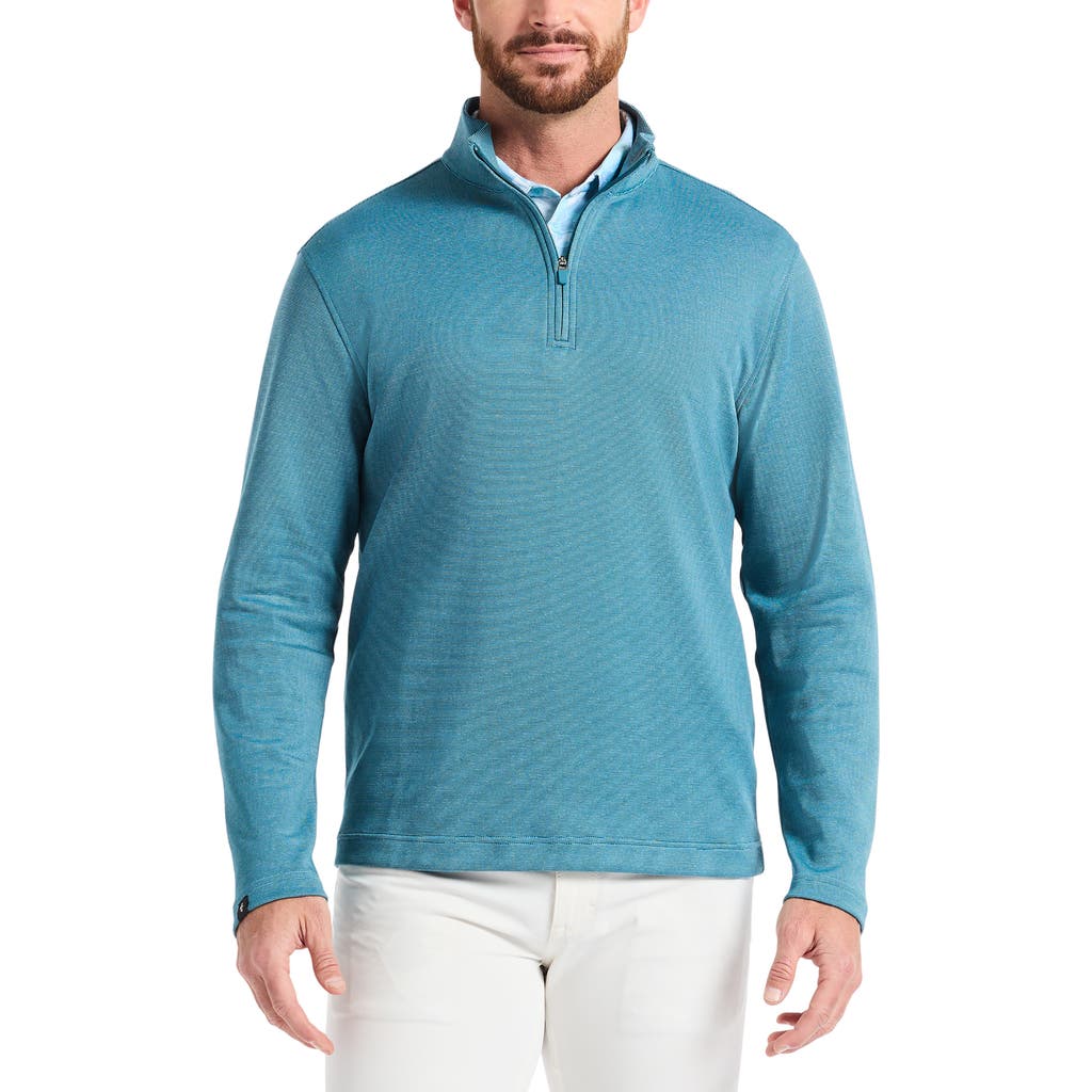 Robert Graham Troland Quarter Zip Sweater In Blue
