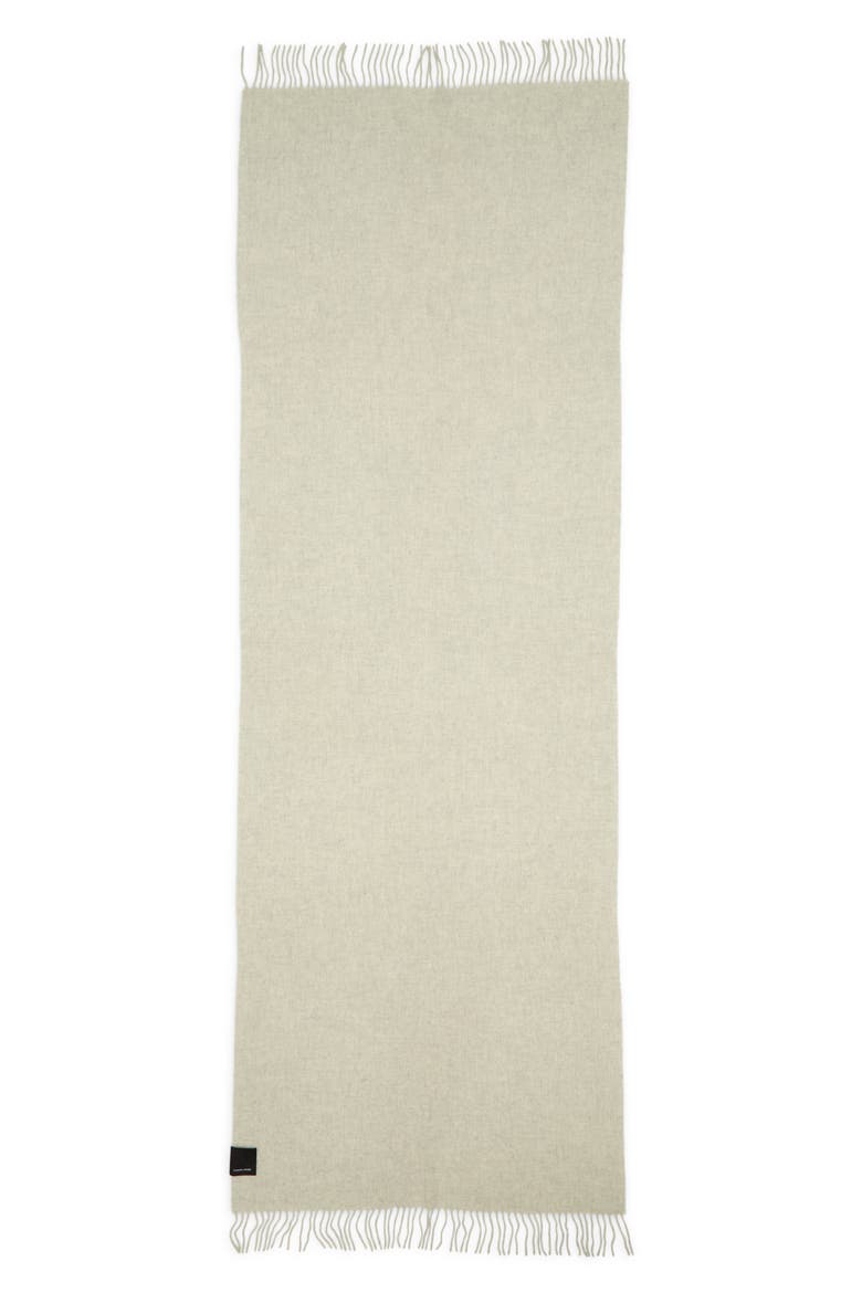 Solid Merino Wool Scarf, Alternate, color, HEATHER GREY
