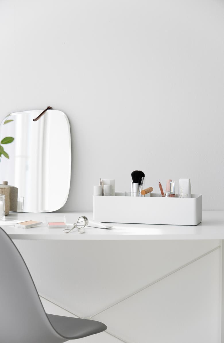 Yamazaki Slim Storage Box, Alternate, color, White