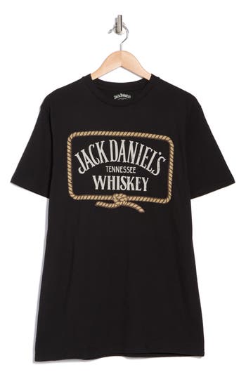 AMERICAN NEEDLE AMERICAN NEEDLE JACK DANIEL ROPE COTTON GRAPHIC T-SHIRT