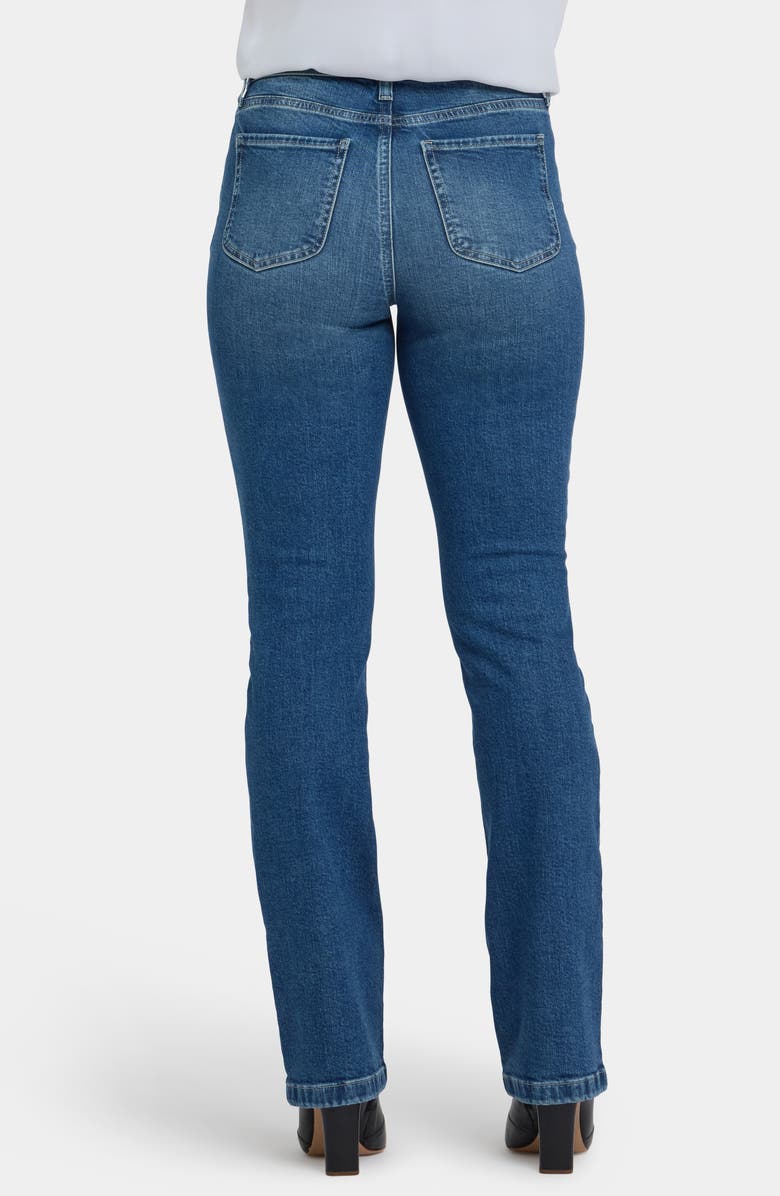 NYDJ Billie Front Seam High Waist Mini Bootcut Jeans, Alternate, color, Romantic Indigo
