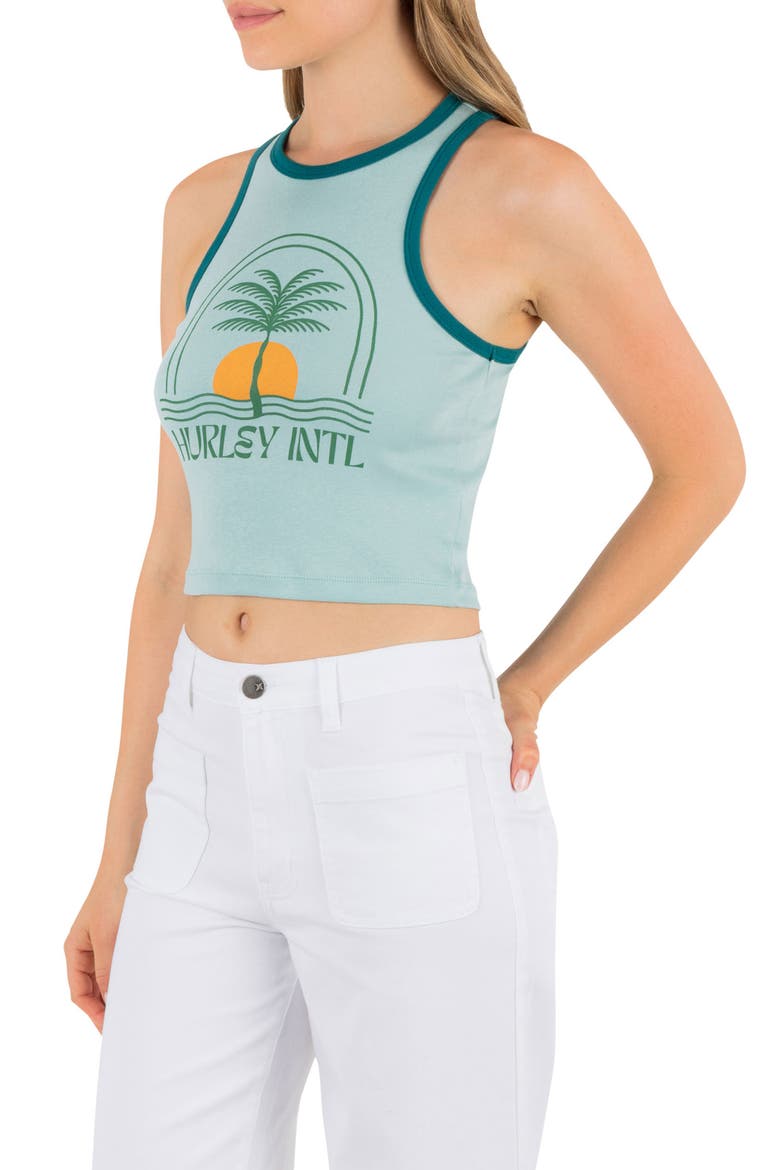 Tranquil Sea Graphic Tank, Alternate, color, CANAL BLUE