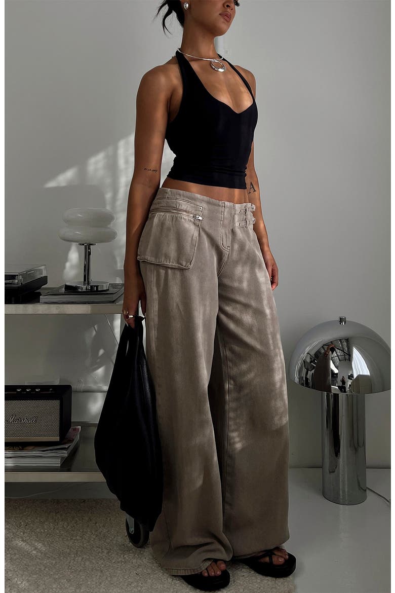 Paltrow Belted Cargo Pants, Alternate, color, WASHED BROWN