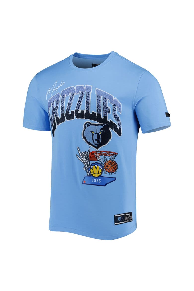 Men's Pro Standard Light Blue Memphis Grizzlies Hometown Chenille T-Shirt, Alternate, color, Light Blue