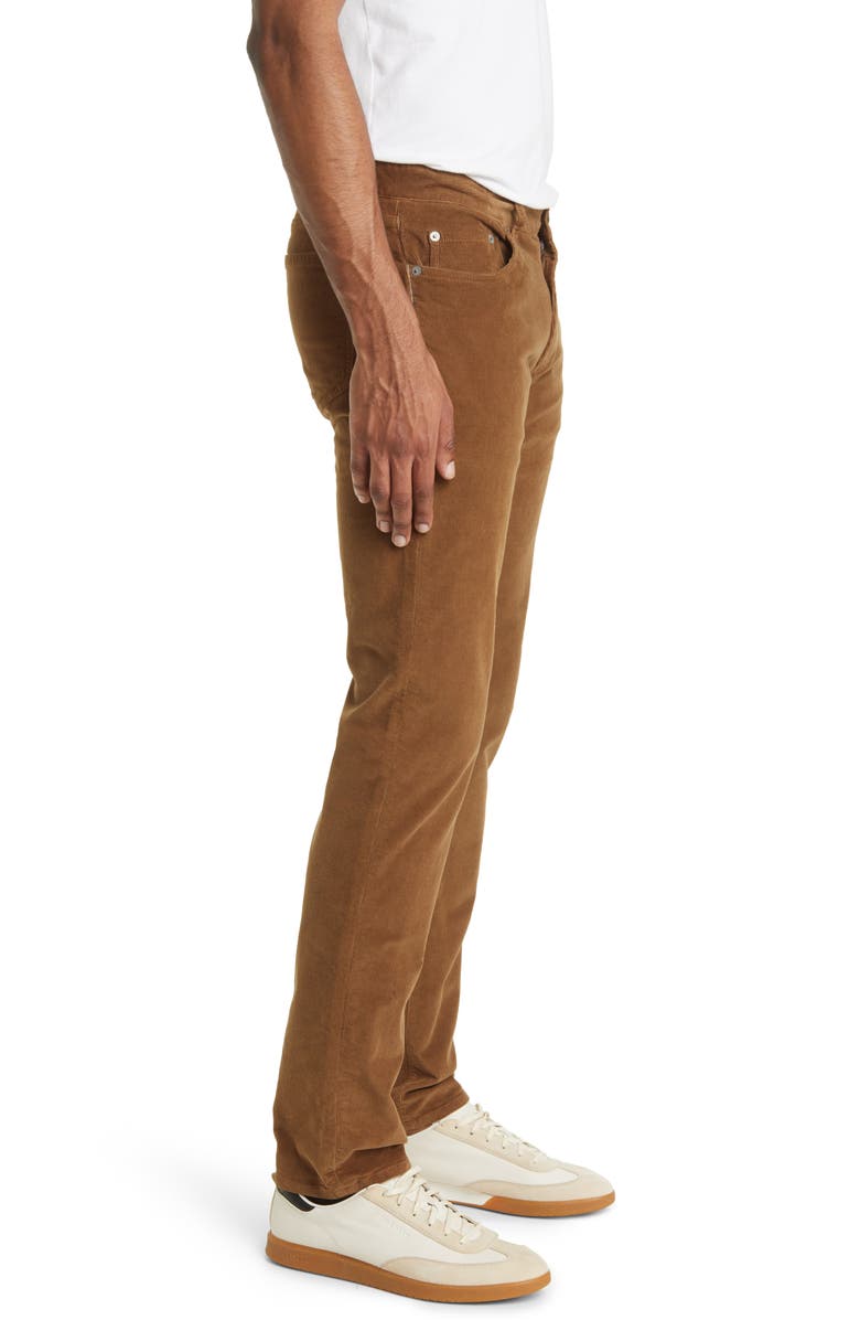 Faherty Stretch Corduroy Pants, Alternate, color, Mountain Brown
