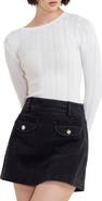 FREEMARKET Rib Long Sleeve Top