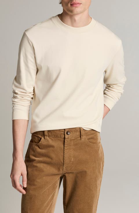 Peached Face Jersey Long Sleeve T-Shirt