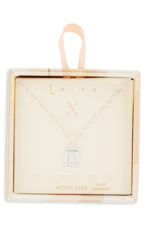 Leith Initial Pendant Necklace
