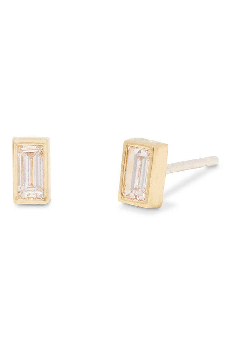 Eli Diamond Earrings, Main, color, GOLD