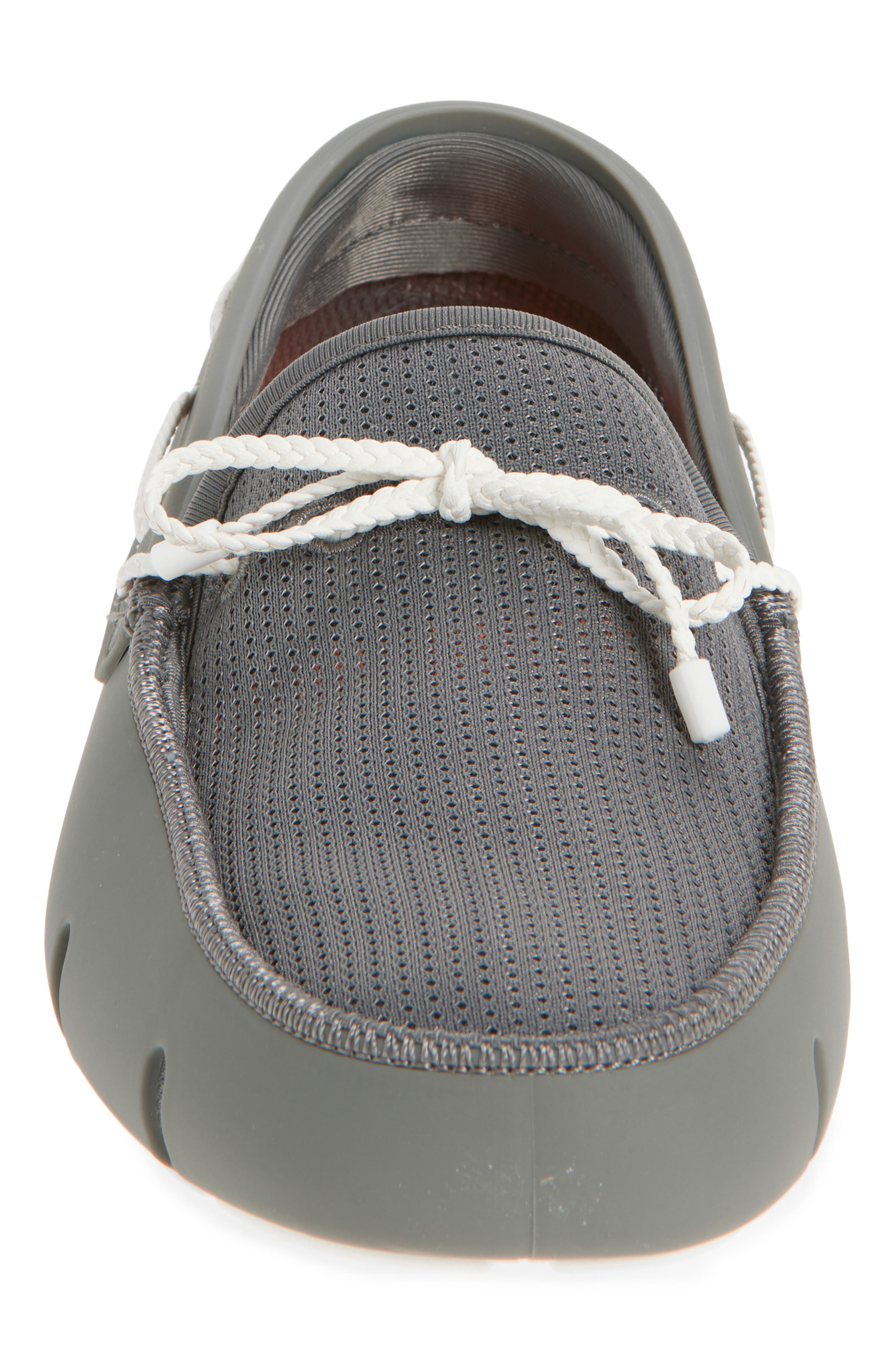 Braided Lace Loafer, Alternate, color, GREY