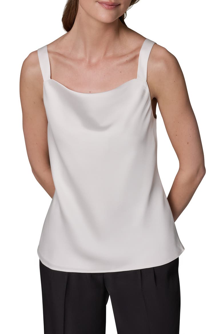 Cowl Neck Sleeveless Top, Main, color, CREAM