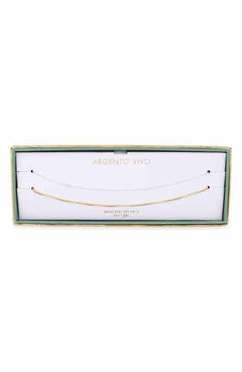 Set of 2 Two-Tone Chain Bracelets