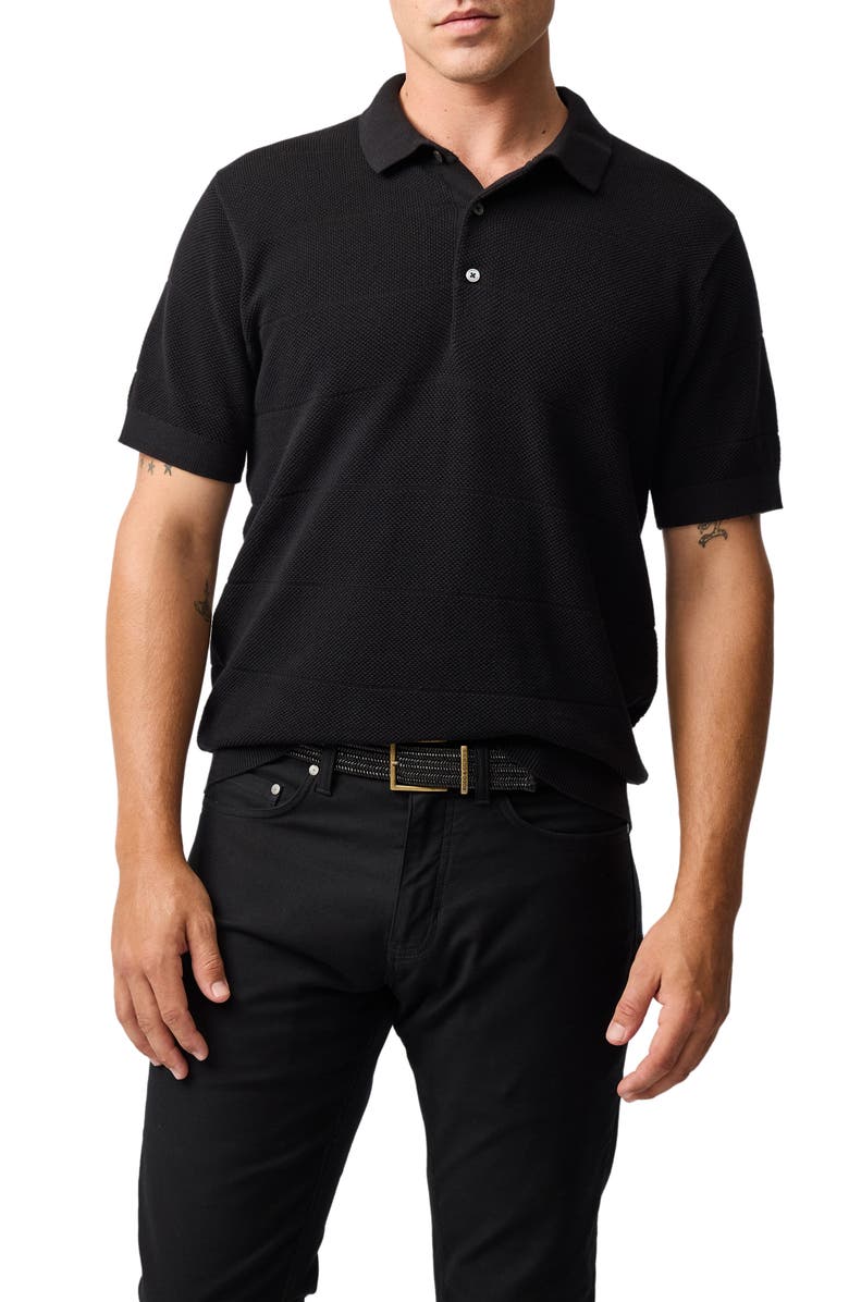 Rodd & Gunn Masons Flat Polo, Main, color, Onyx