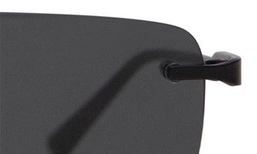 Elisa Johnson Kendall 55mm Rimless Rectangular Sunglasses In Black