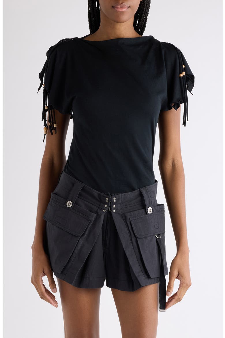 Jazia Sleeveless Jersey Top, Main, color, BLACK